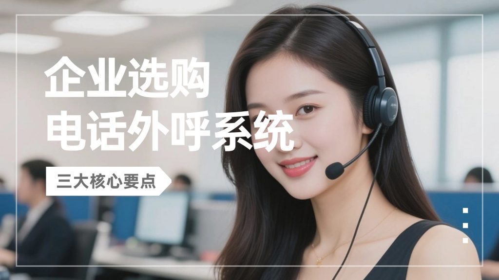 企业选购电话外呼系统的三大核心要点